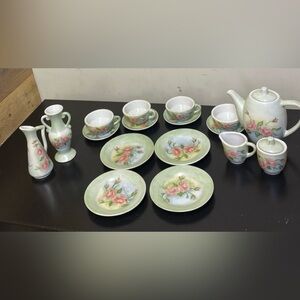 Vintage made in Japan children’s China tea set hand painted in box cottagecore